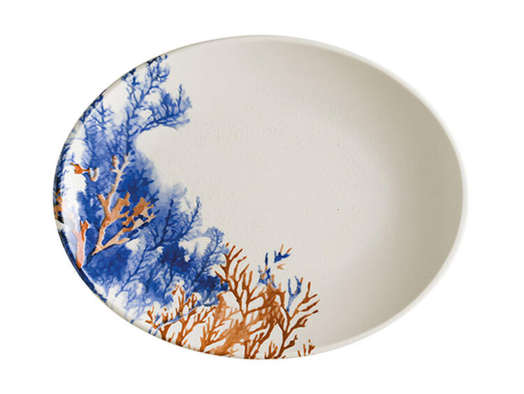 AQUELIS 2 MOOVE PIATTO OVALE PORCELLANA CM 36 X 28 