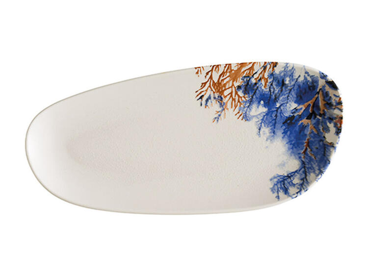 AQUELIS 2 VAGO PIATTO RETTANGOLARE PORCELLANA CM 36 