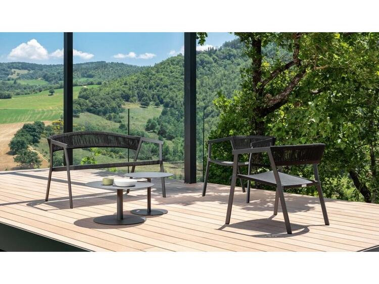 KEY SALOTTO OUTDOOR CHARCOAL-SILVER 5 PEZZI TALENTI 