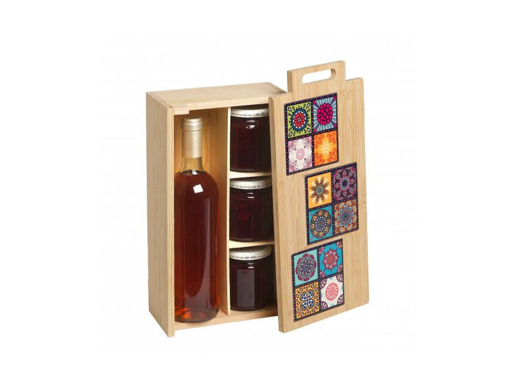 CASSETTA MAIOLICA BOTTILGIA E VASET 