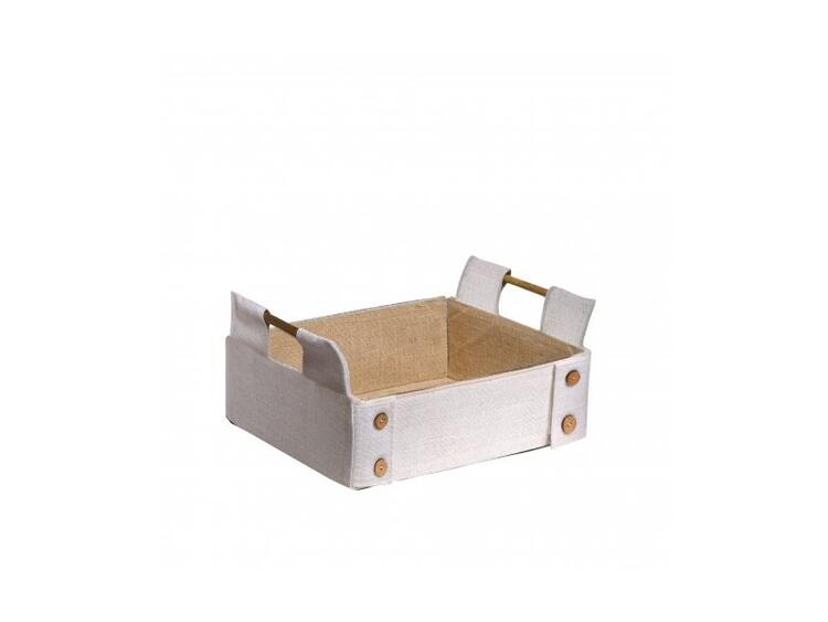 BOX JUTA SMALL BIANCO 
